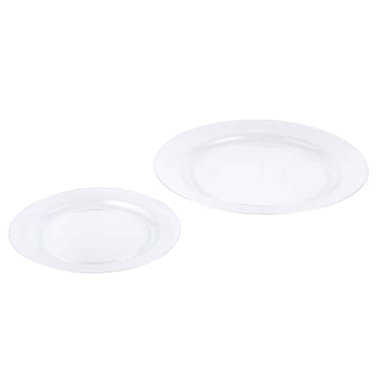 Clear 40 Piece Dinner &#x26; Lunch Plate Set by Celebrate It&#x2122;